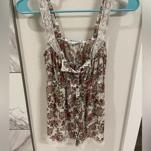 Flowy floral shirt